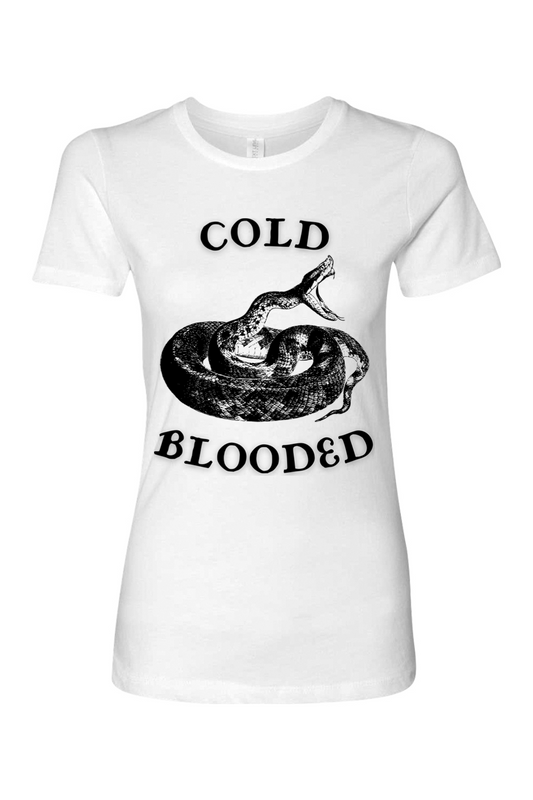Woman's Black Cold Blooded Tee